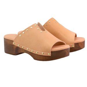 Ancient Greek Sandals Sagini Leather Clogs Women's Sandals